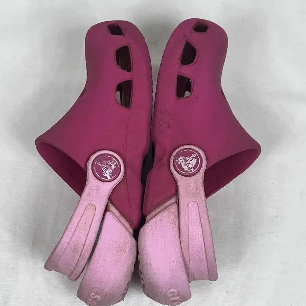 Crocs Girls  Electro Clogs Water Shoe Pink Size C8